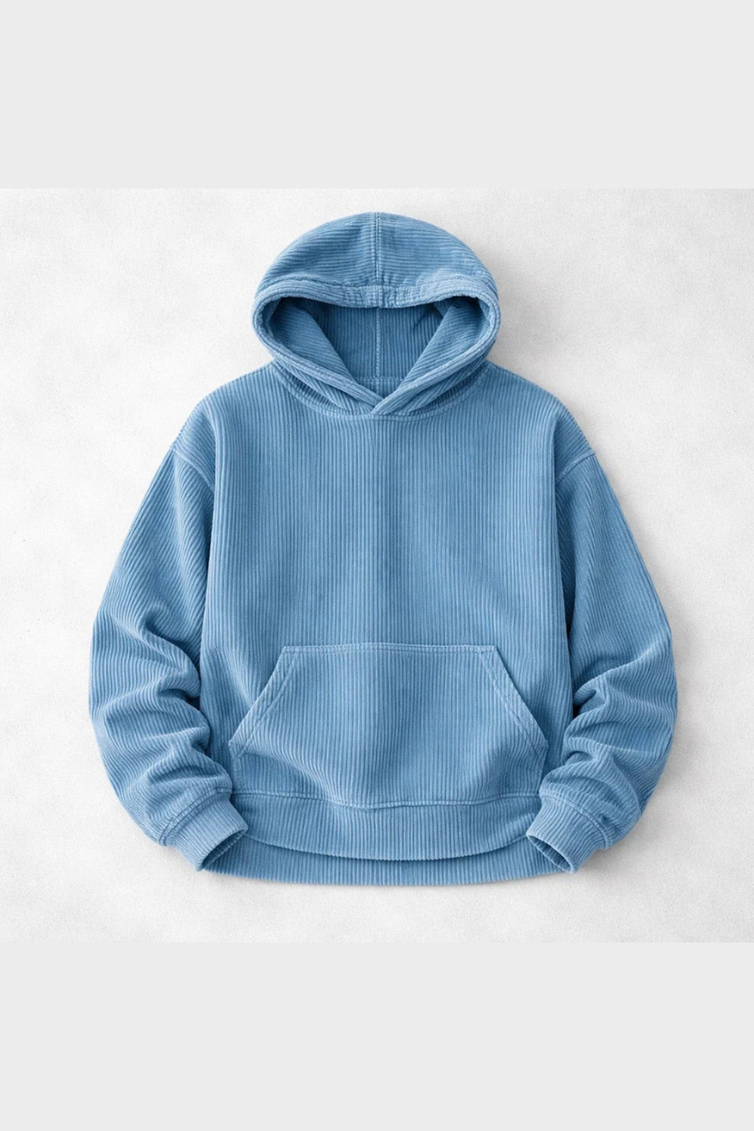 Men's Corduroy Hoodie – Relaxed Fit Hooded Sweatshirt