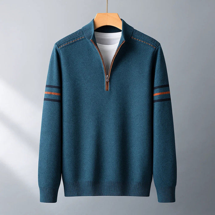 Men's Merino Quarter-Zip Jumper – Soft Wool Knit Sweater