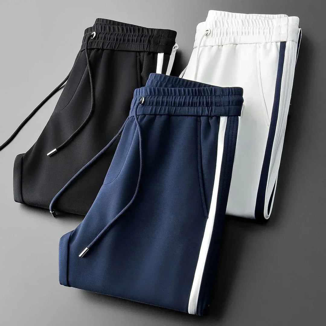 Men's Tapered Track Pants – Side Stripe Everyday Joggers