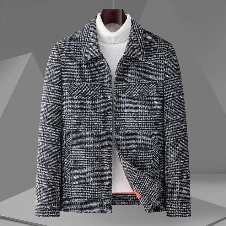 Men's Plaid Down-Lined Jacket – Tailored City Outerwear
