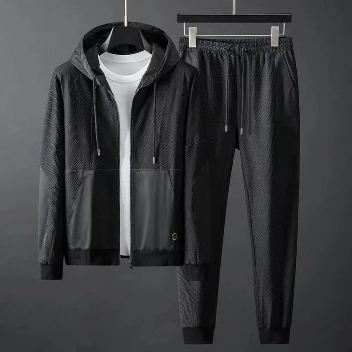 Men's Performance Tracksuit – Breathable Full-Zip Hooded Set