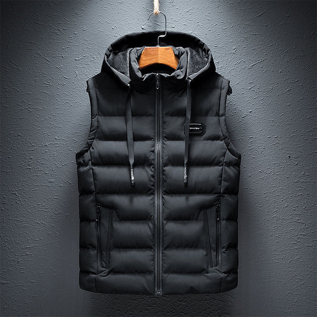Men's Quilted Hooded Gilet – Lightweight Layering Body Warmer