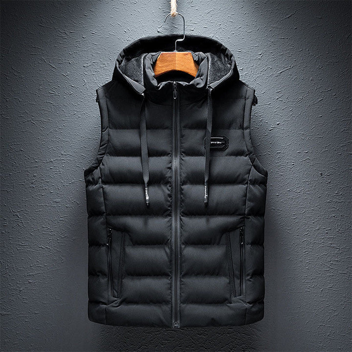 Men's Quilted Hooded Gilet – Lightweight Layering Body Warmer
