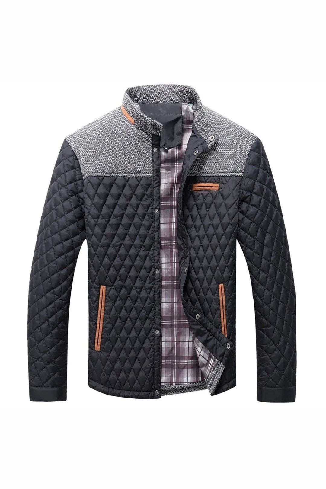 Men's Diamond-Quilted Jacket – Lightweight Insulated Layer