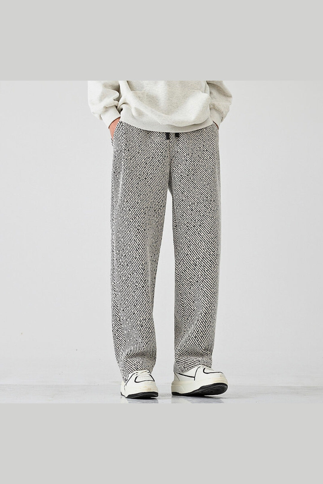 Men's Static Weave Joggers – Relaxed Straight-Leg Comfort