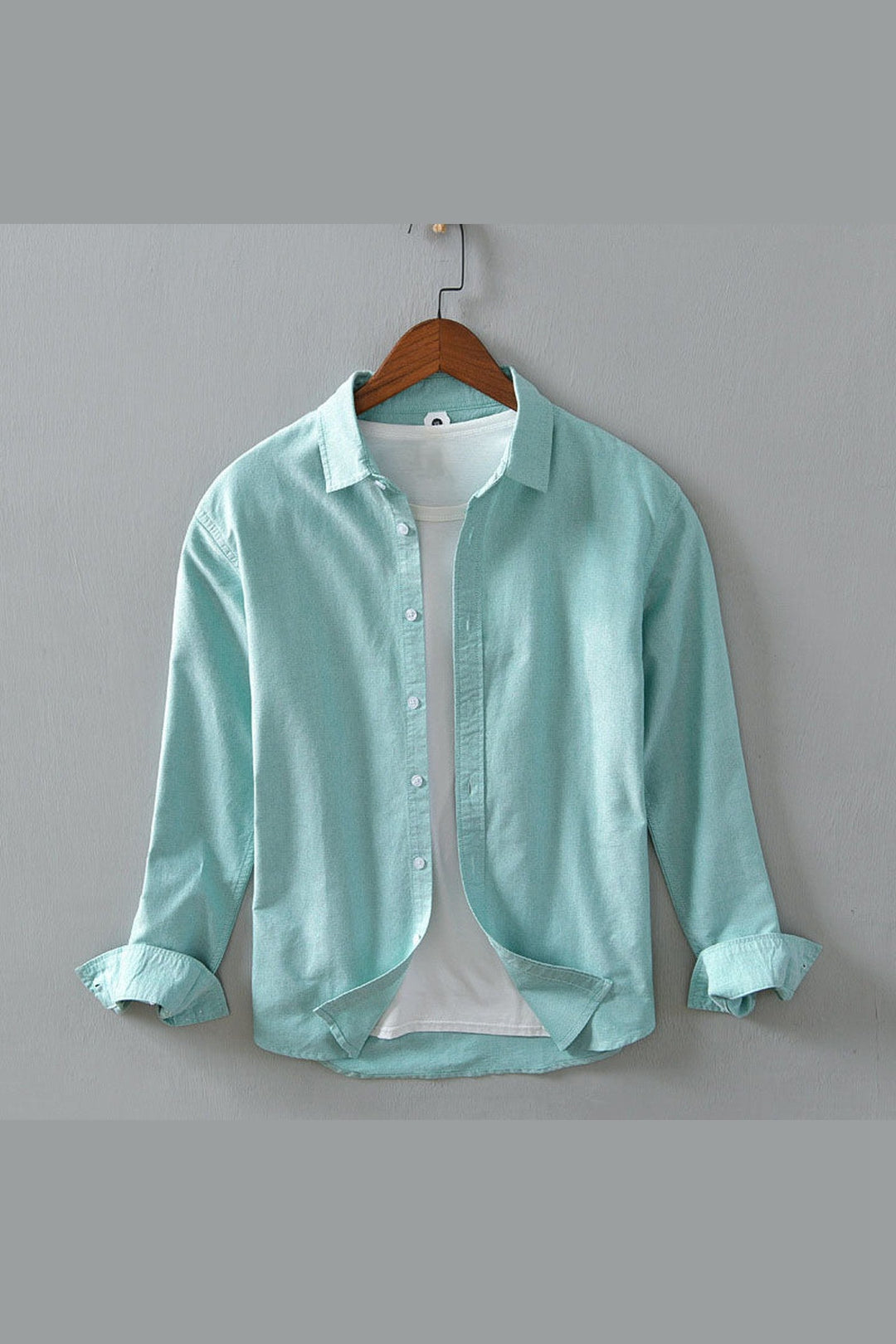 Men's Cotton Shirt – Versatile Button-Front Smart Casual Layer