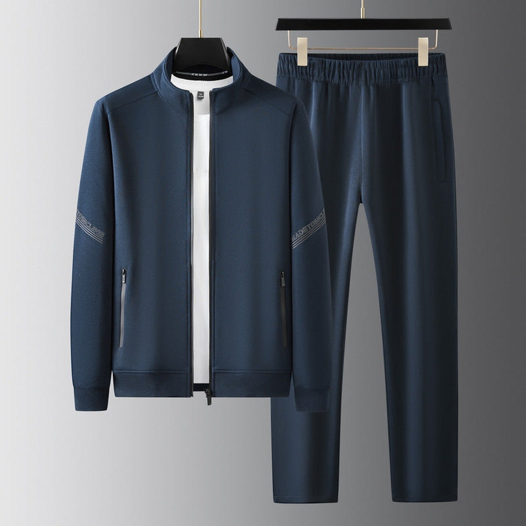 Men's Lycra Tracksuit – Sleek Tailored-Fit Zip-Up Two-Piece