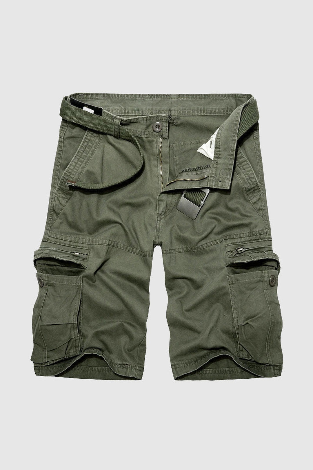 Men's Cotton Cargo Shorts – Explorer Zip-Pocket Summer Shorts