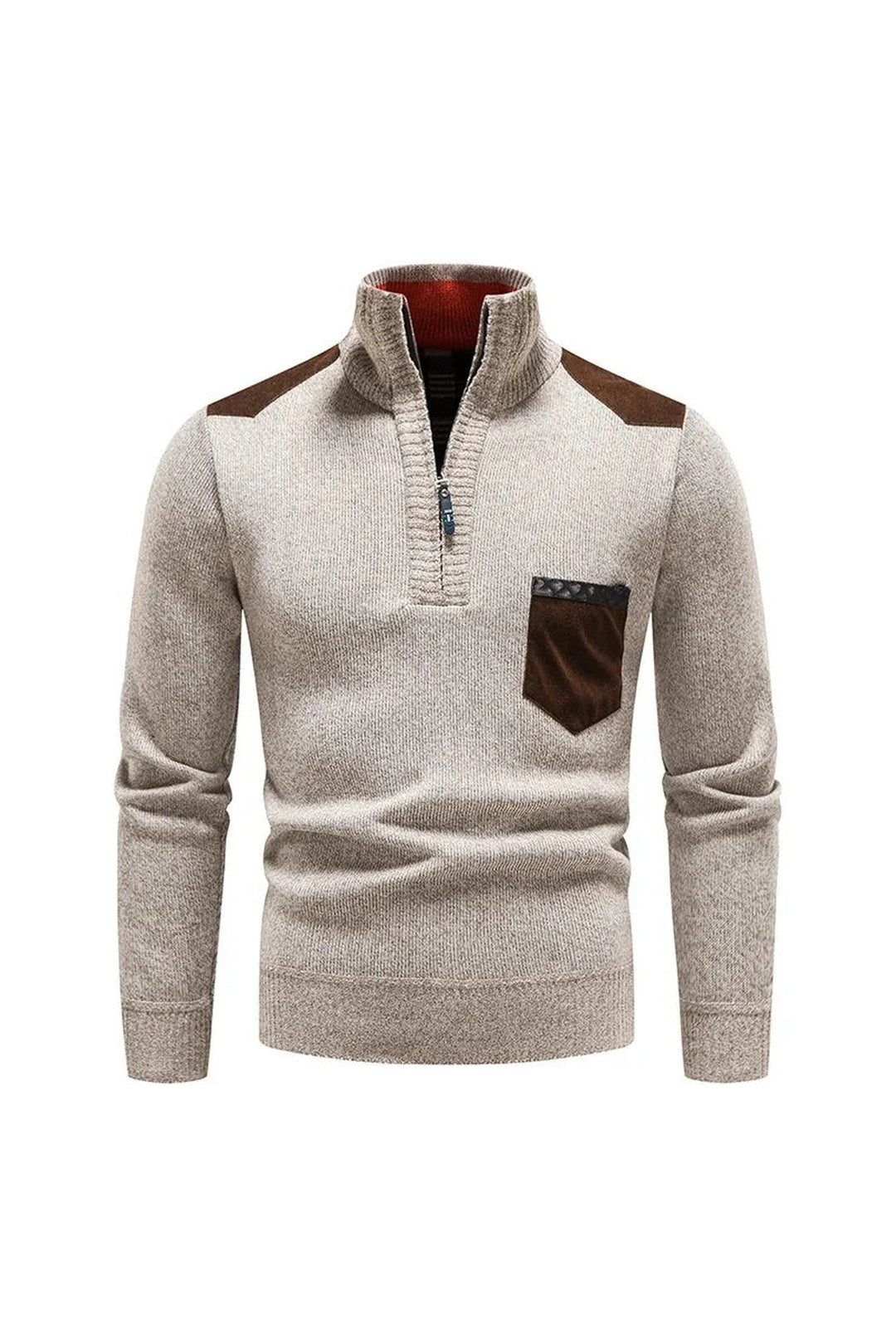 Alpine Men's Half-Zip Knit Jumper – Warm Layering Essential