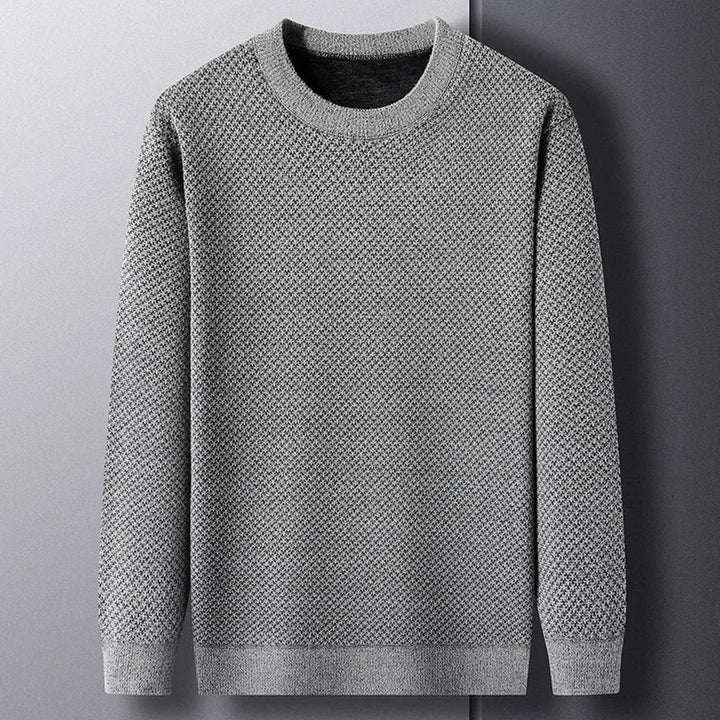 Men's Wool Textured Knit Jumper – Breathable All-Season Layer
