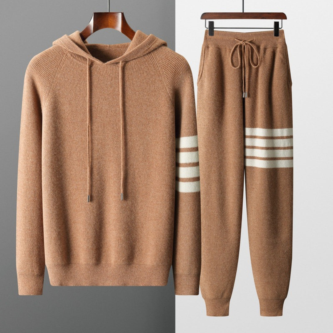 Men's Striped Knitwear Set – Relaxed Two-Piece Knit Co-Ord