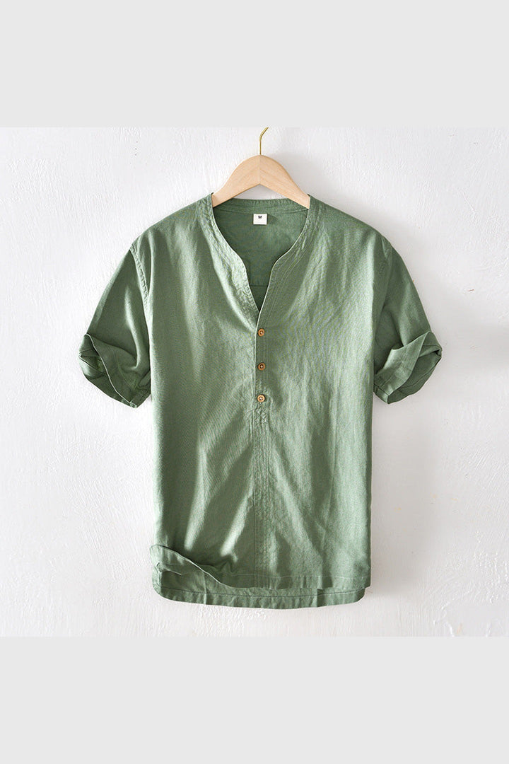 Men's Como Linen Shirt – Breathable Tailored Summer Staple