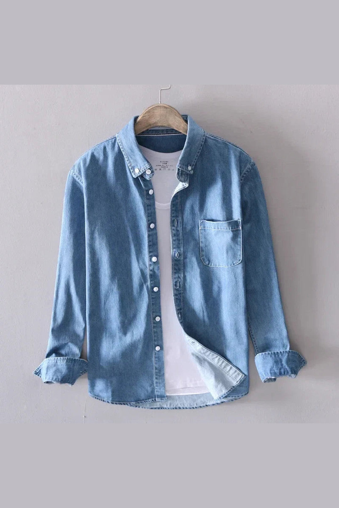 Men's Urban Denim Shirt – Modern Fit Casual Button-Up