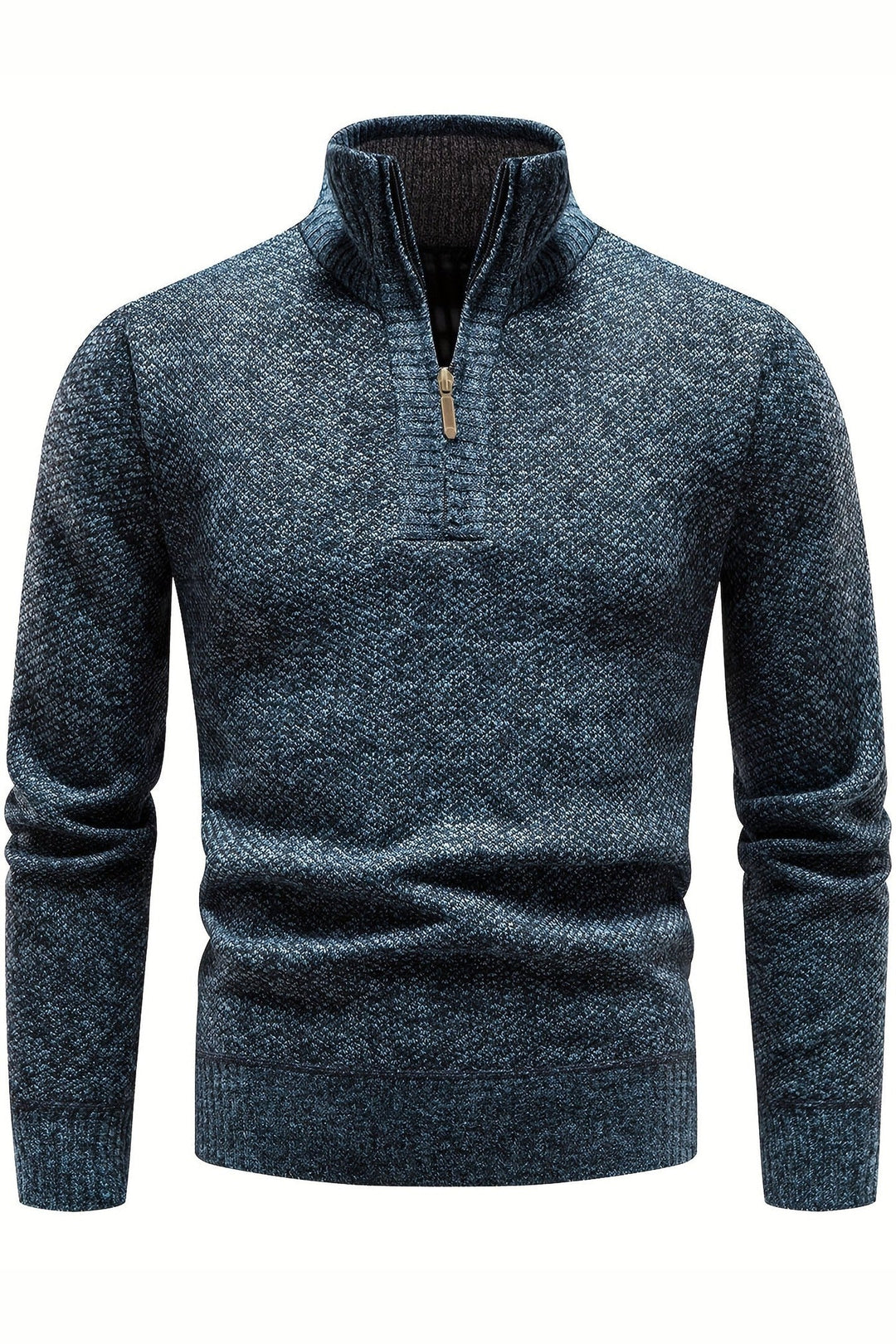 Men's Soft Ribbed Knit Jumper – Relaxed Fit Everyday Layer