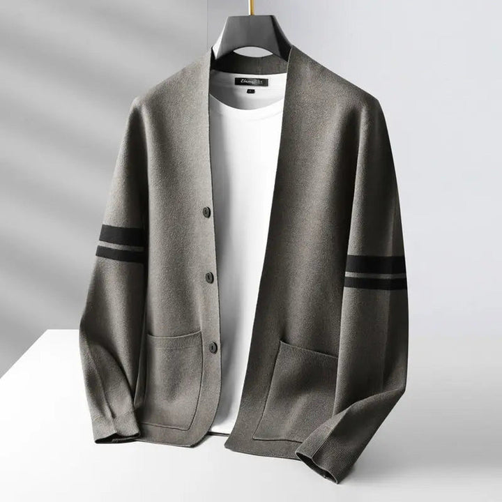 Men's Lightweight Knit Cardigan – Slim Fit Layering Essential
