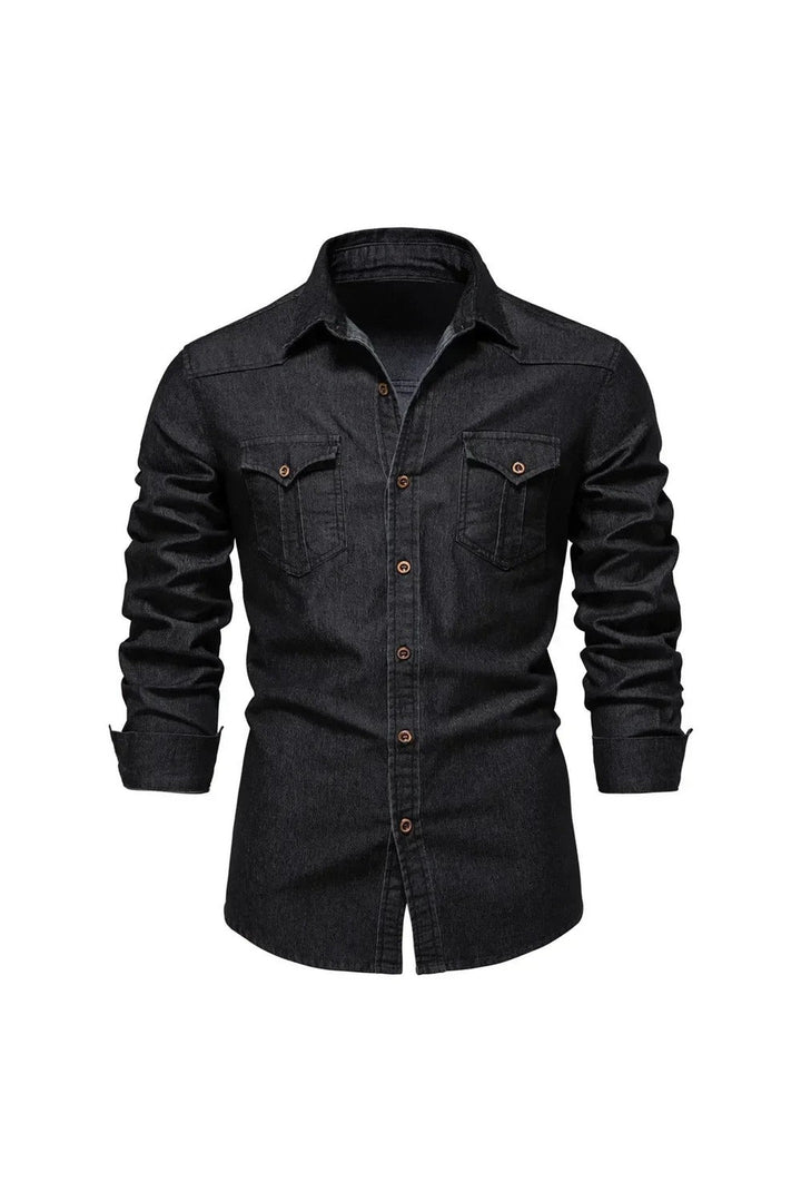 Men's Premium Denim Shirt – Versatile Smart Casual Layer
