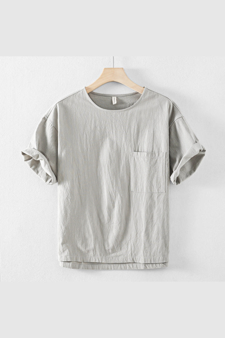 Men's Bordeaux Cotton T-Shirt – Relaxed Fit Everyday Essential