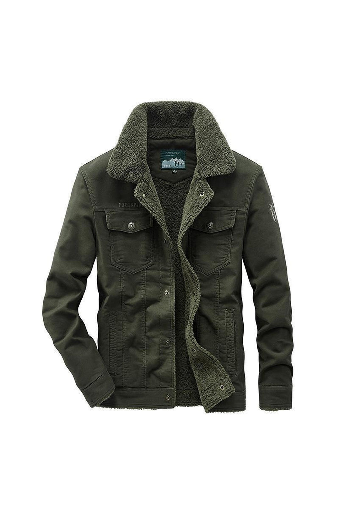 Men's Fortress Padded Cotton Military Jacket – Fleece Lined