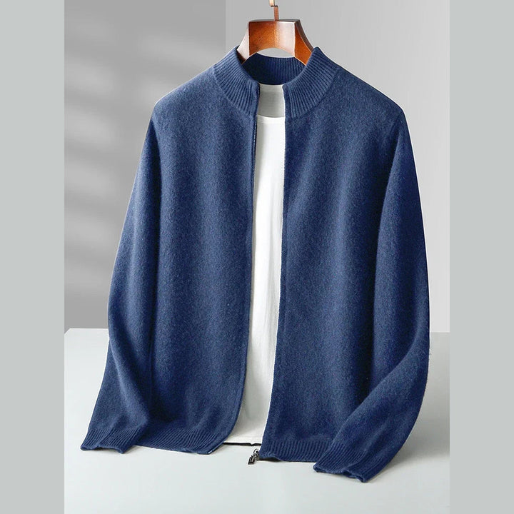 Men's Florenzo Merino Wool Zip-Up Cardigan – Everyday Layering