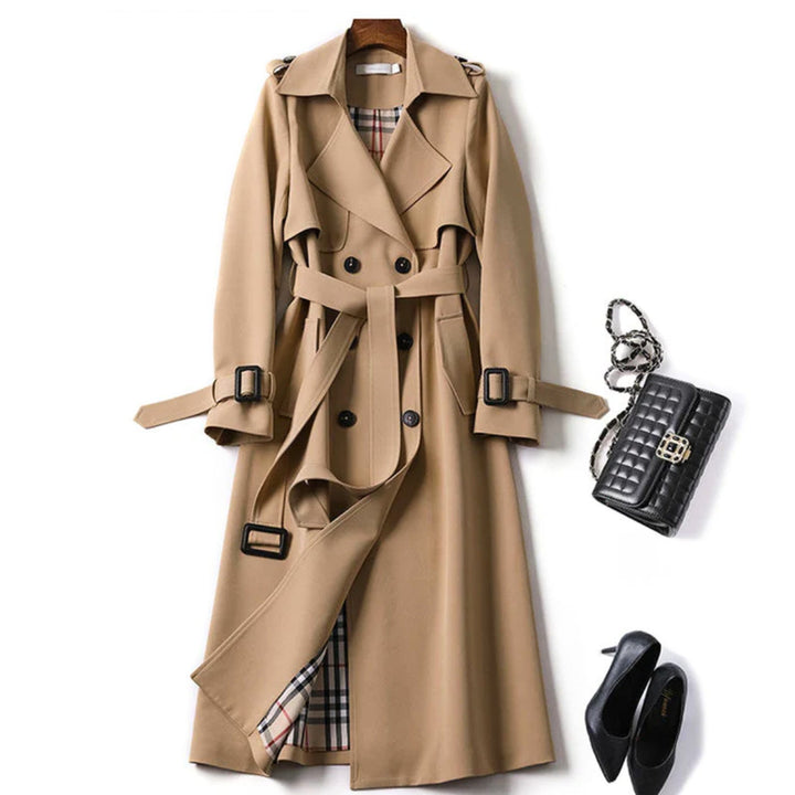 Women's Belted Trench Coat – Tailored Cold-Weather Layer
