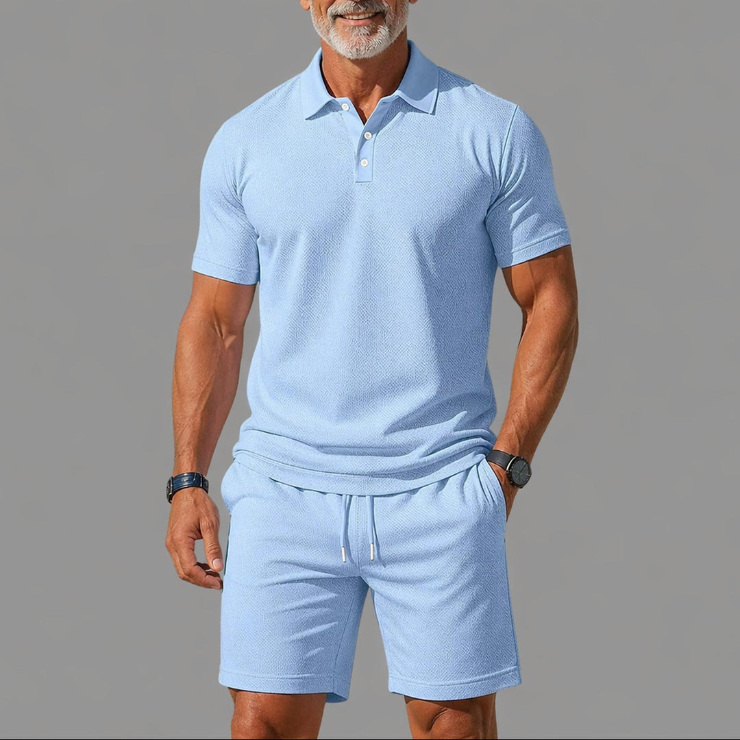 Men's Two-Piece Polo Set – Lightweight Smart Casual Summer Outfit