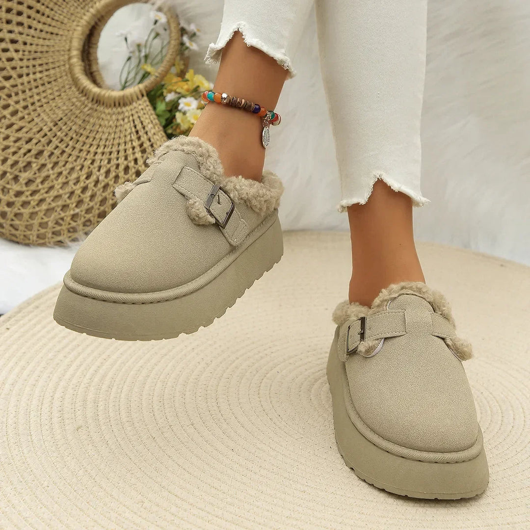 Women's Velvet Plush Slippers – Cosy Faux Suede House Shoes – view 9