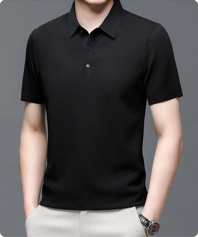 Men's Massimo Prestige Polo Shirt – Tailored Fit Smart Casual – view 9