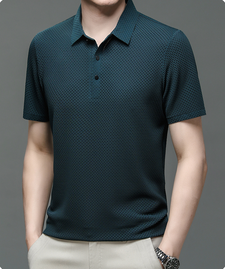 Men's Massimo Prestige Polo Shirt – Tailored Fit Smart Casual – view 10