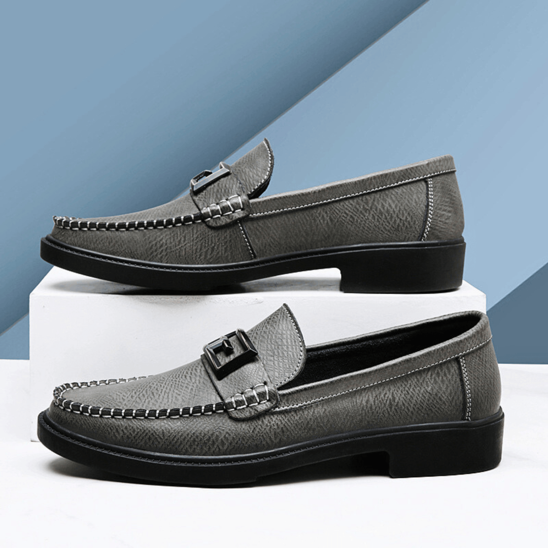 Men's Leather Buckle Loafers – Smart-Casual Slip-On Shoes – view 3