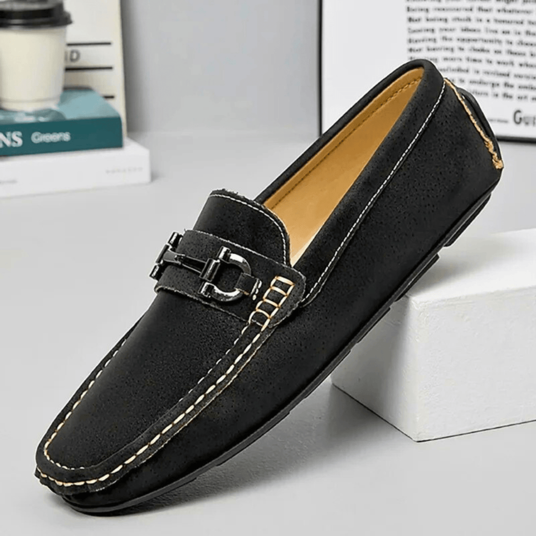 Men's Suede Buckle Loafers – Smart-Casual Slip-On Comfort – view 7