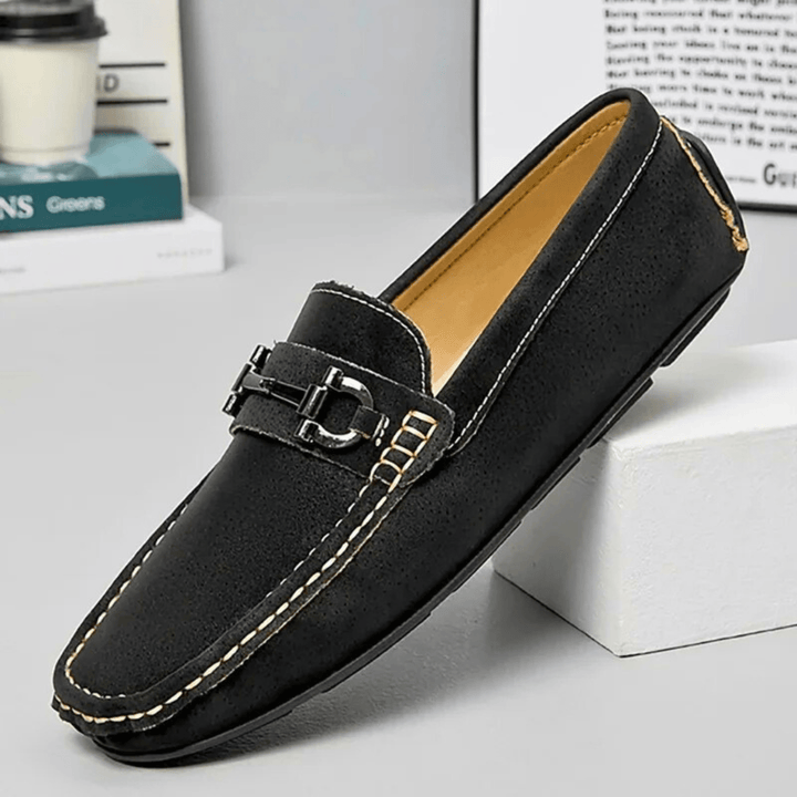 Men's Suede Buckle Loafers – Smart-Casual Slip-On Comfort – view 7
