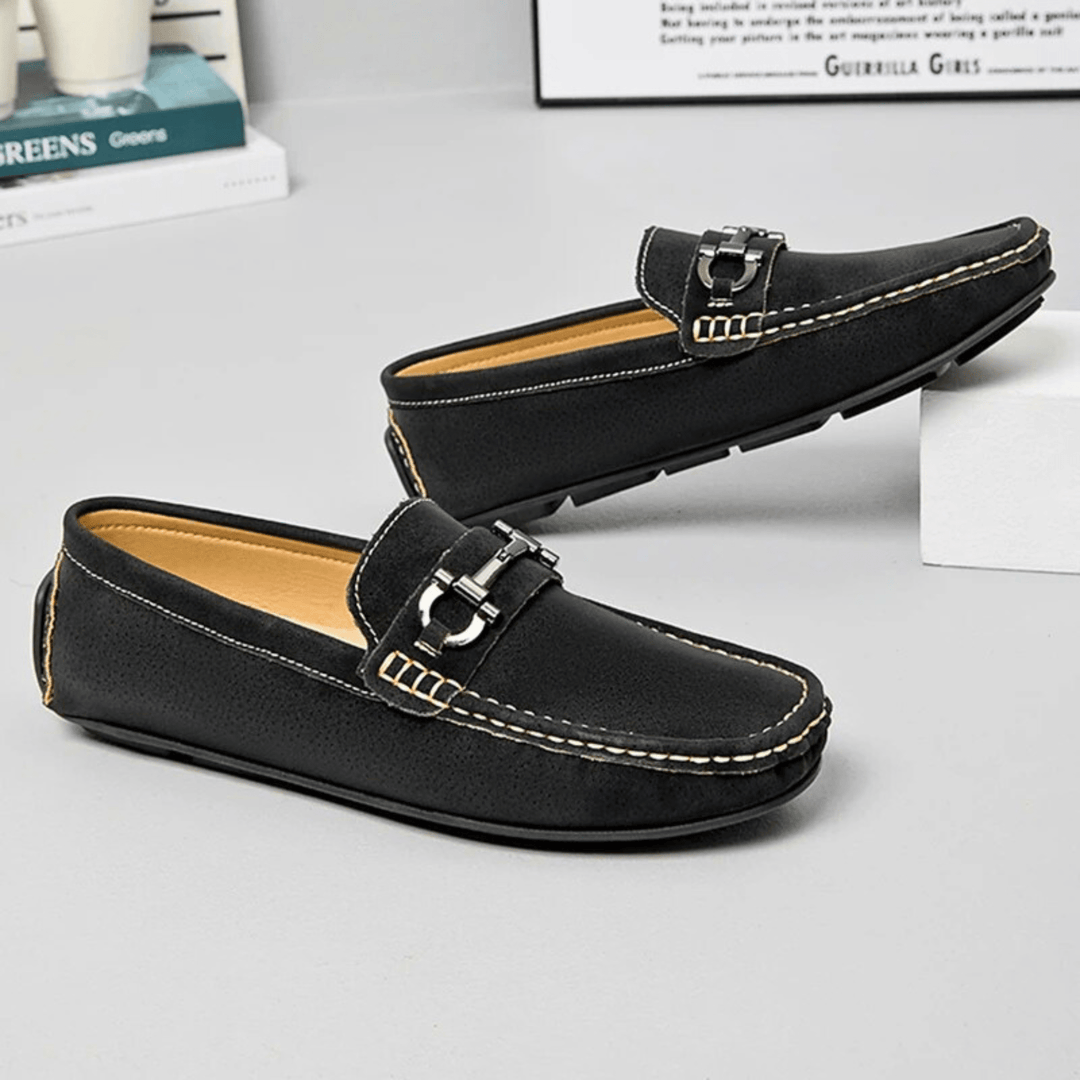 Men's Suede Buckle Loafers – Smart-Casual Slip-On Comfort – view 8