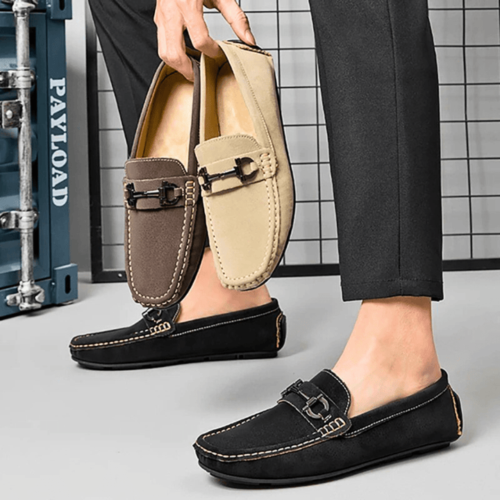 Men's Suede Buckle Loafers – Smart-Casual Slip-On Comfort – view 12