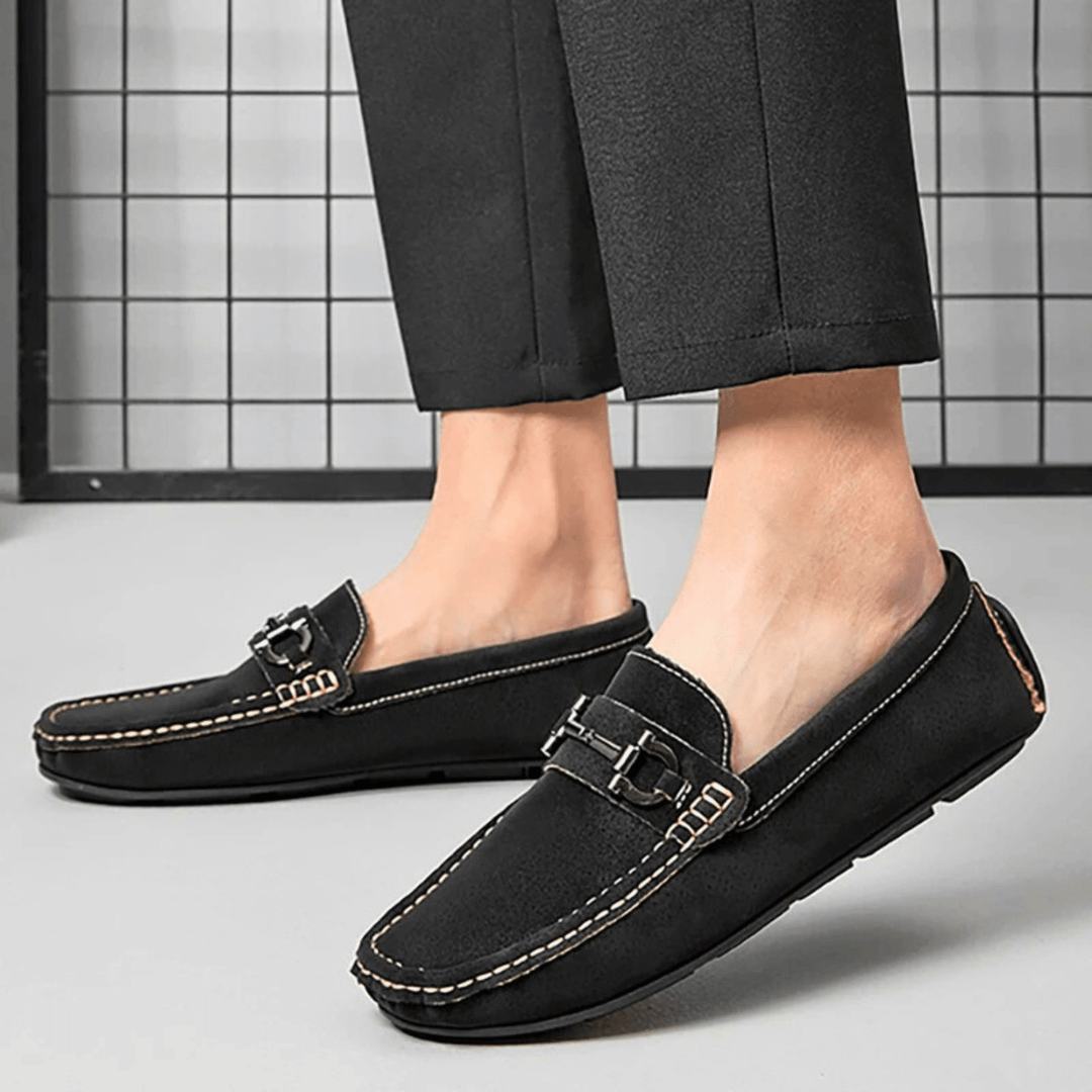 Men's Suede Buckle Loafers – Smart-Casual Slip-On Comfort – view 10