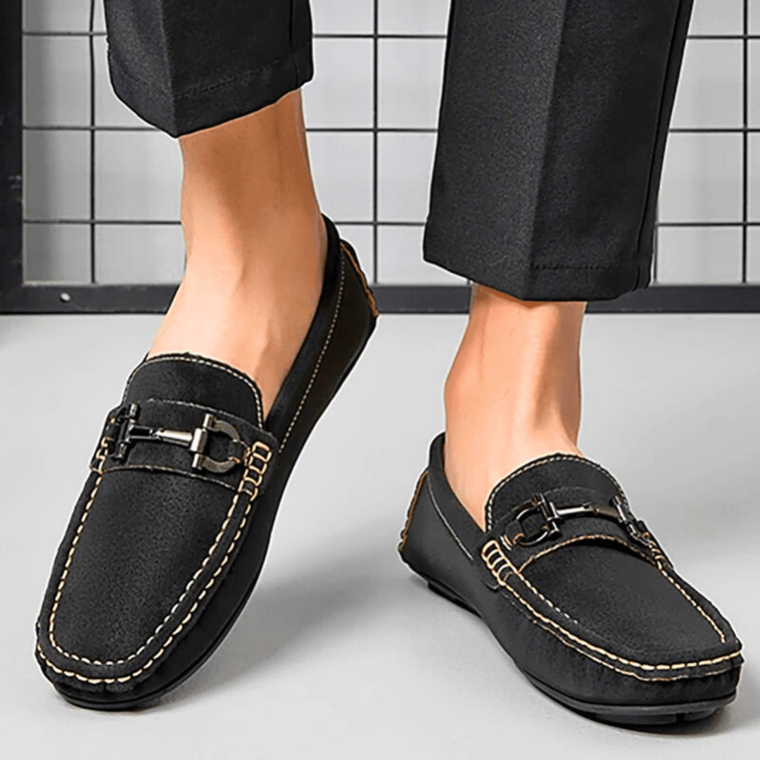 Men's Suede Buckle Loafers – Smart-Casual Slip-On Comfort – view 11