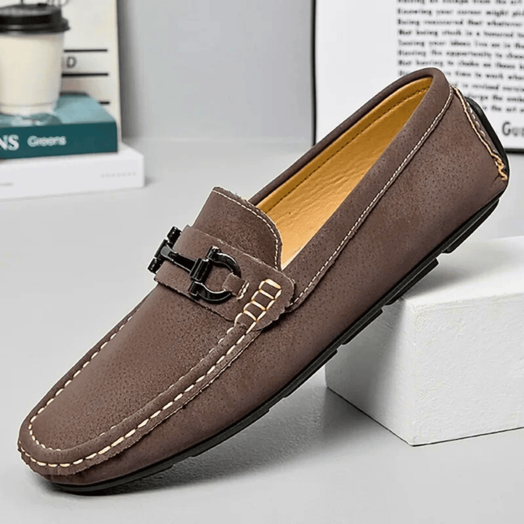 Men's Suede Buckle Loafers – Smart-Casual Slip-On Comfort – view 4