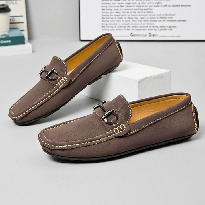 Men's Suede Buckle Loafers – Smart-Casual Slip-On Comfort – view 5