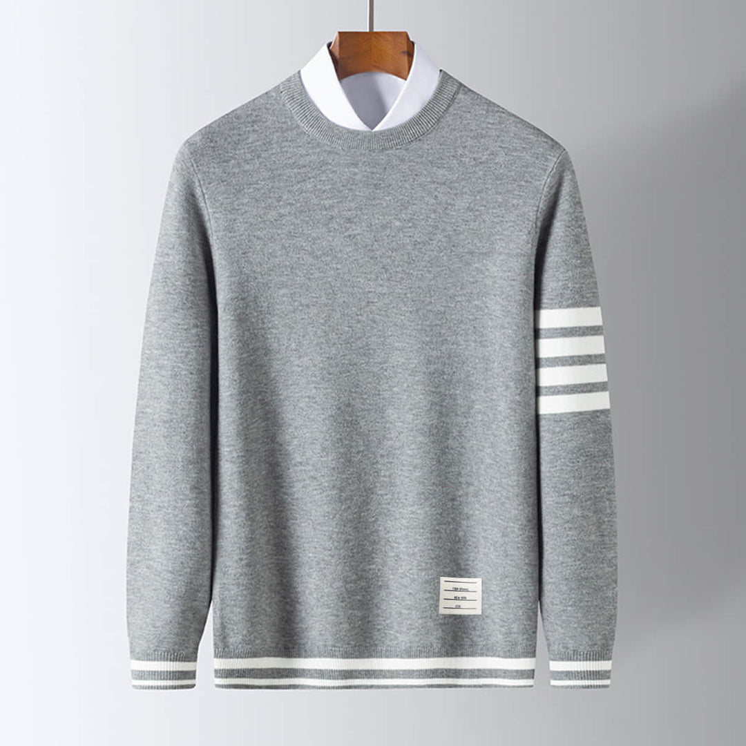 Men's Camden Knit Jumper – Soft Tailored Crew Neck Sweater – view 2
