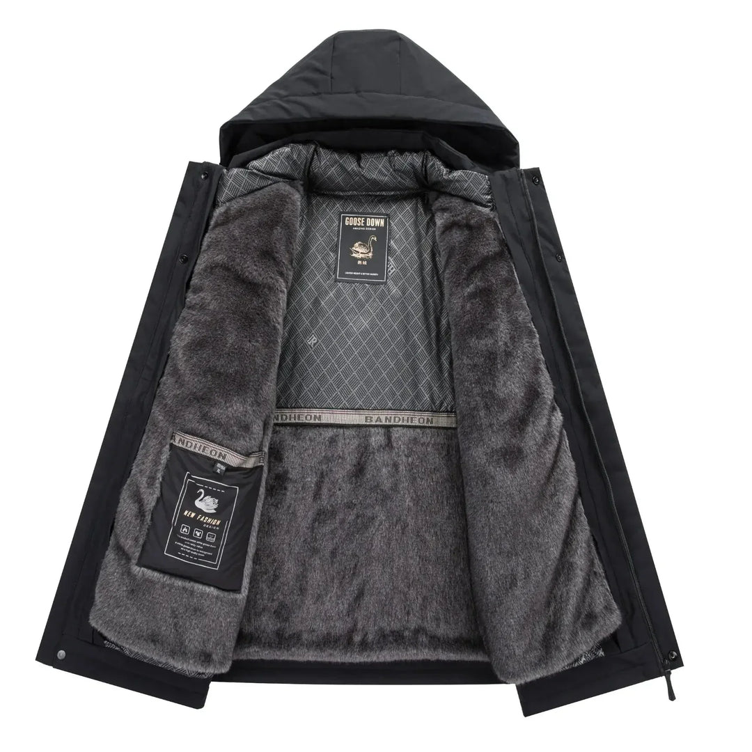 Men's Down Parka – Insulated Hooded Winter Coat – view 4