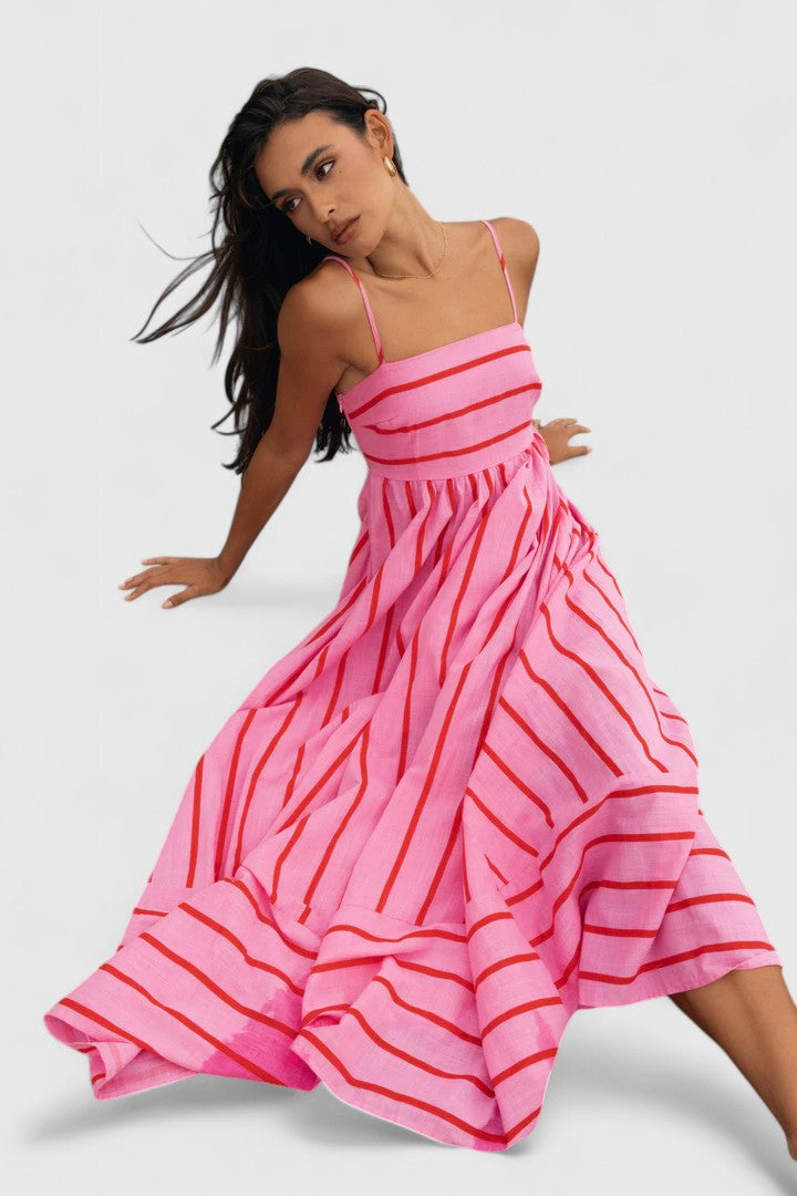 Women's Elegant Maxi Dress - Lightweight & Vibrant