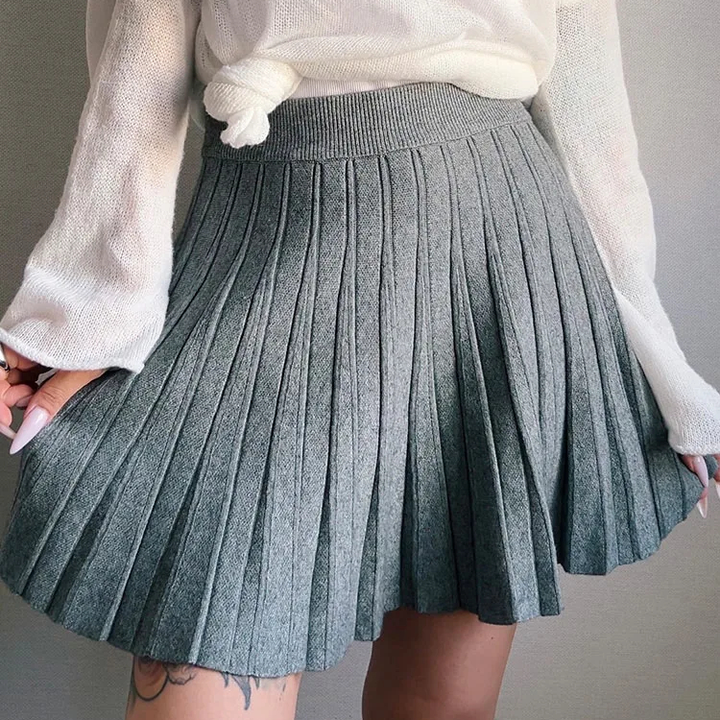 Women's Soft Pleated Midi Skirt – Elasticated Waist Comfort – view 2