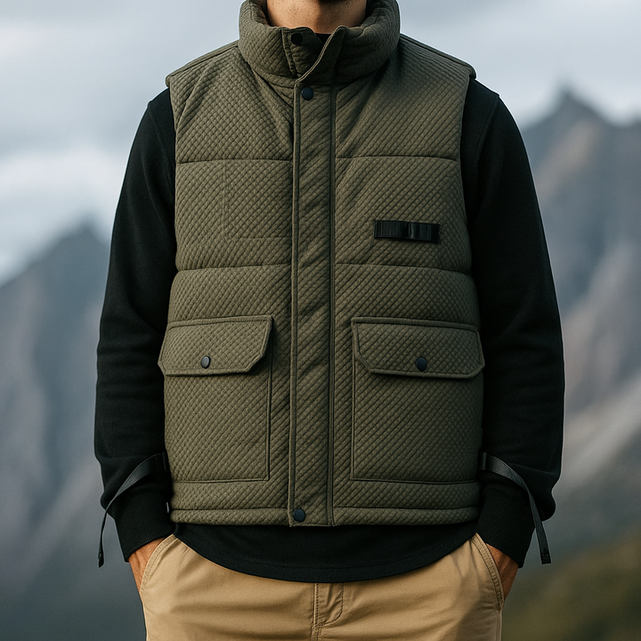 Men's Quilted Insulated Gilet – Lightweight Layering Vest – view 6