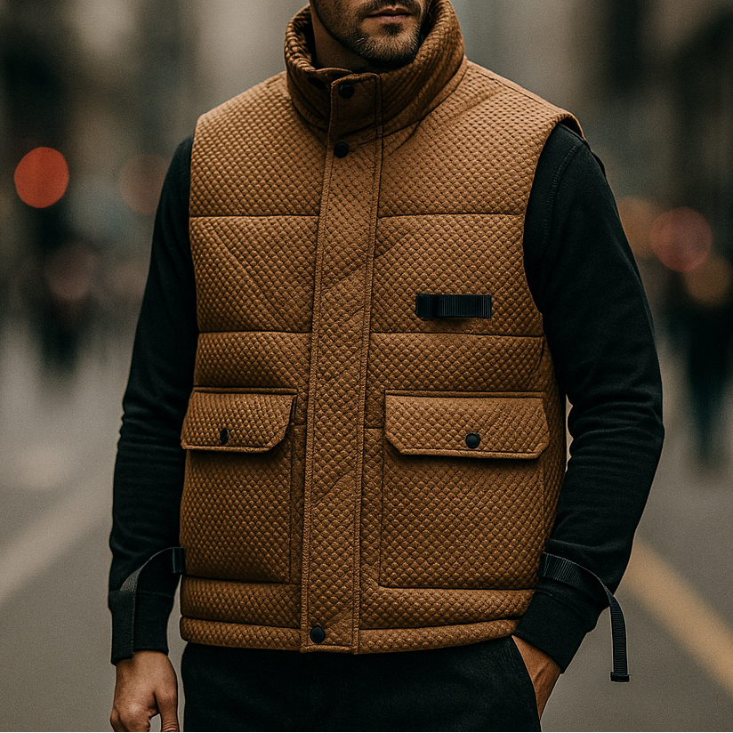 Men's Quilted Insulated Gilet – Lightweight Layering Vest – view 7