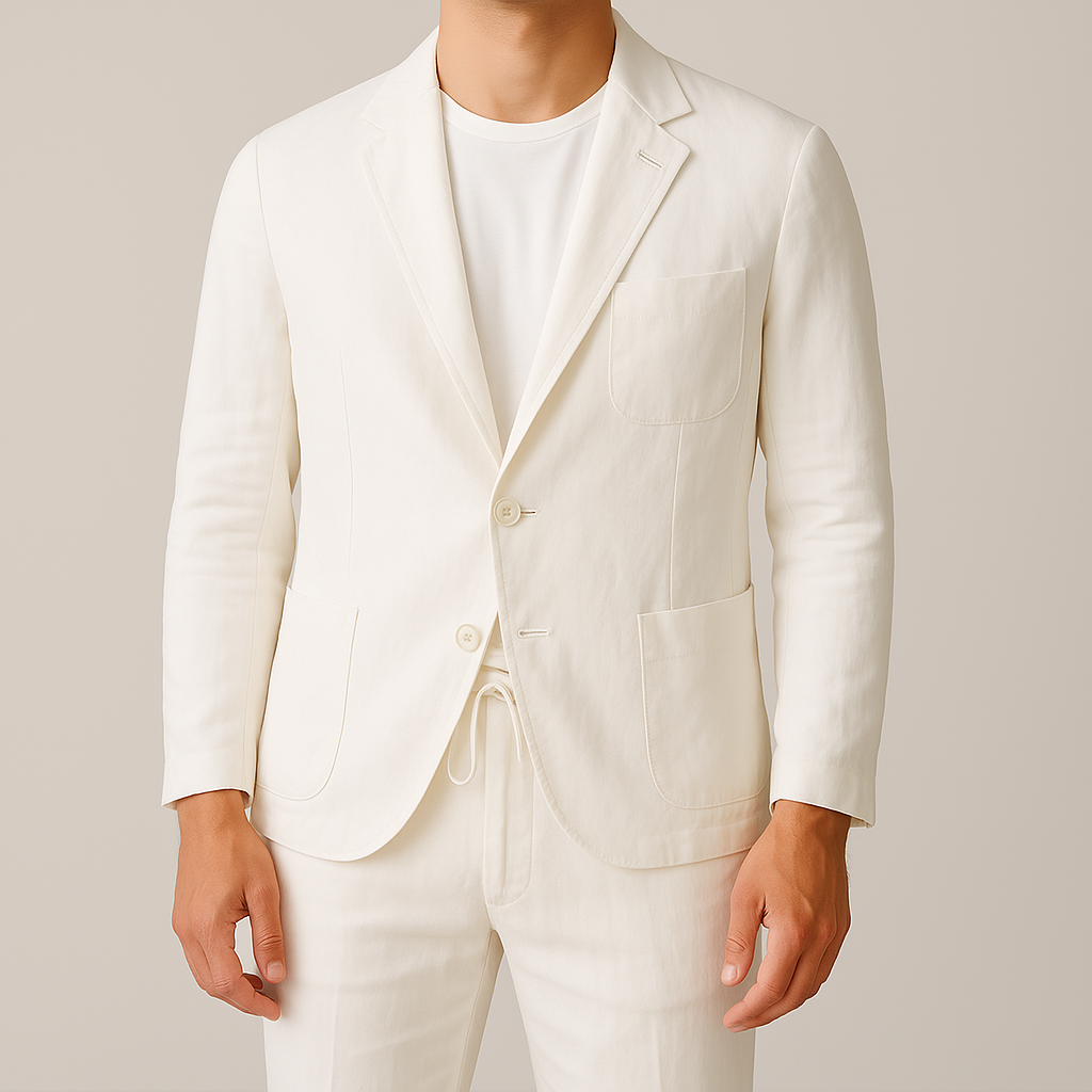 Men's Linen Blend Tailored Set – Amalfi Blazer & Trousers – view 5