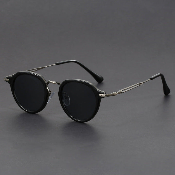 Unisex Eclipse UV400 Sunglasses – Lightweight Retro Everyday Shades – Granite
