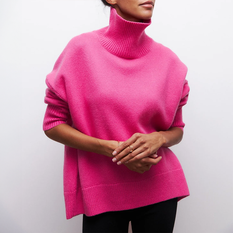 Women's Amelie Knit Turtleneck Jumper – Cosy Winter Layer – view 6