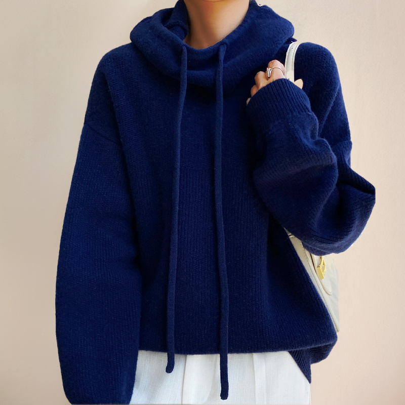 Women's Aria Merino Wool Turtleneck Jumper – Soft Fine Knit – view 8