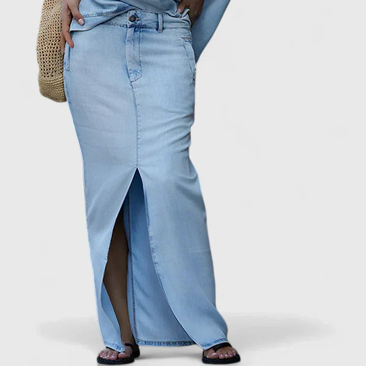 Women's Elegant Maxi Skirt Set - Versatile Two-Piece