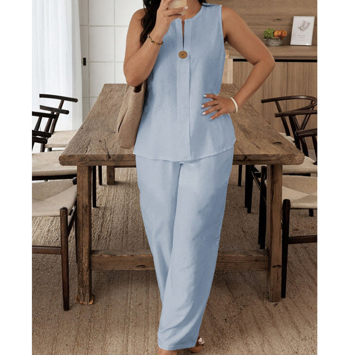 Women's Elegant Two-Piece Set - Effortlessly Chic & Comfortable