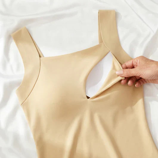Women's Built-In Bra Support Tank Top – Wireless Comfort Vest – view 11